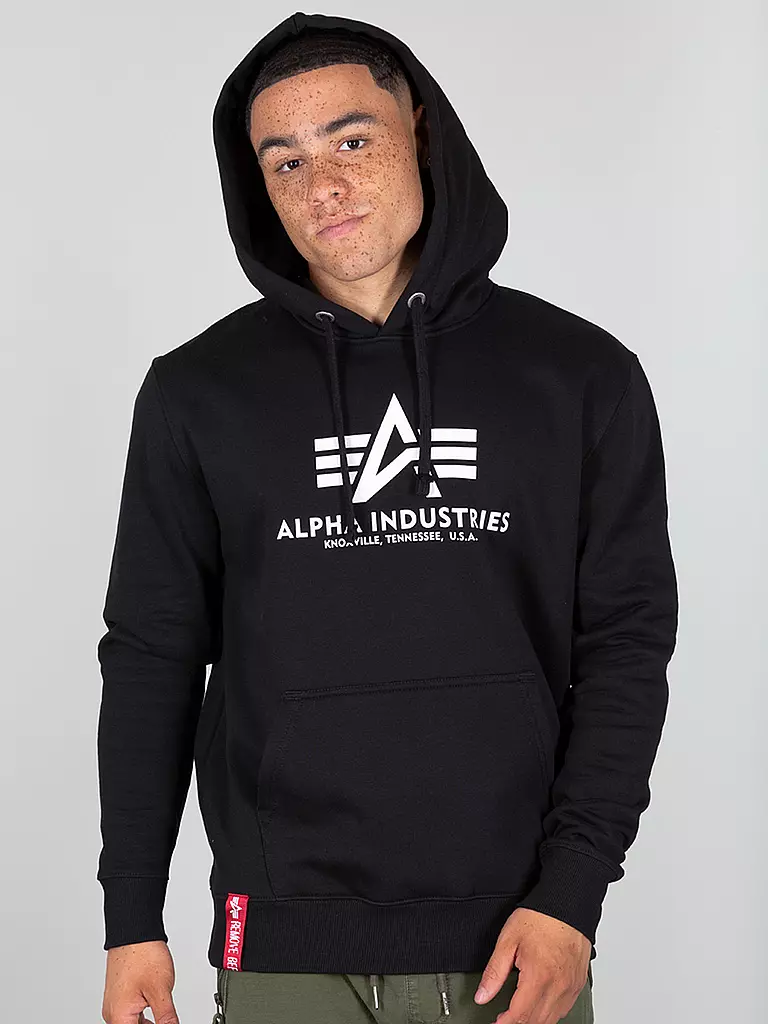 - INDUSTRIES ALPHA Kapuzensweater schwarz Hoodie