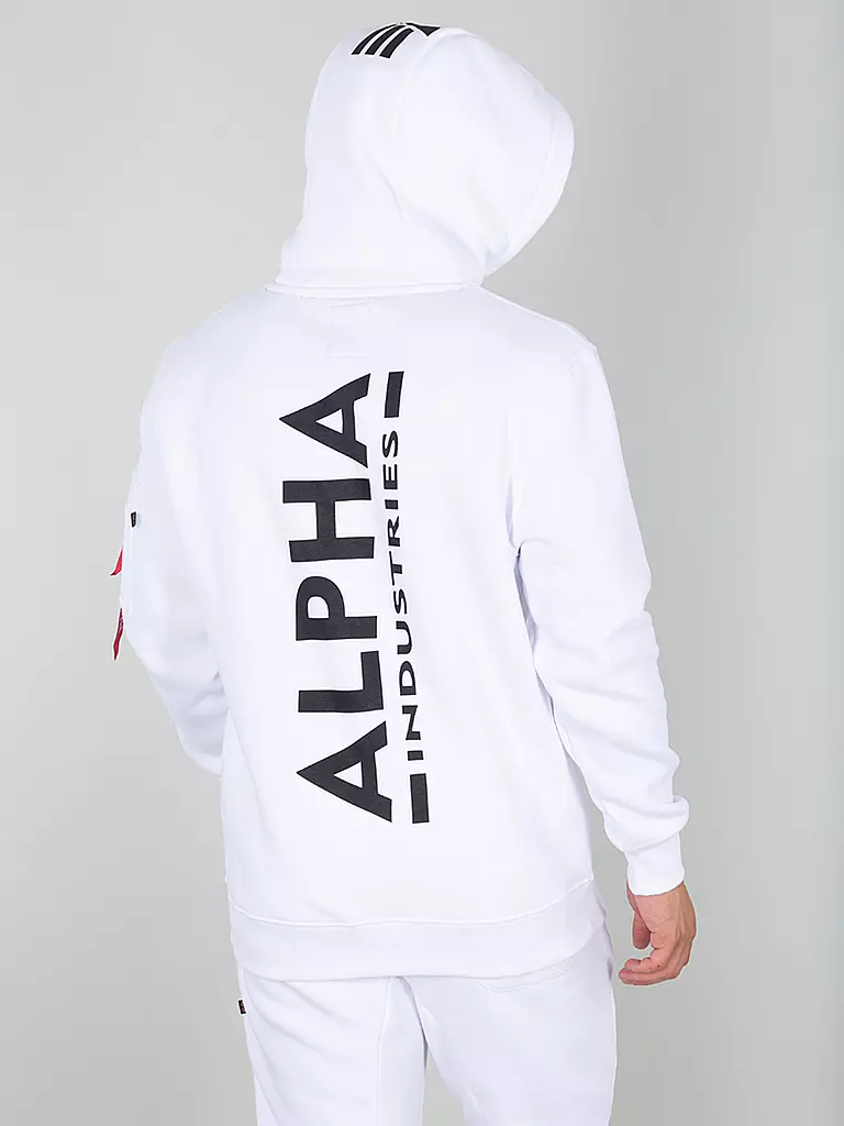 ALPHA INDUSTRIES | Kapuzensweater - Hoodie  | weiss