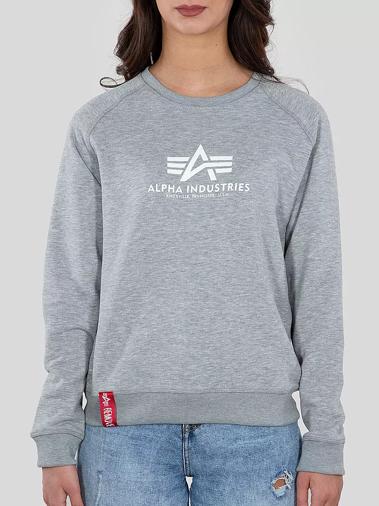 ALPHA INDUSTRIES | Sweater  | grau