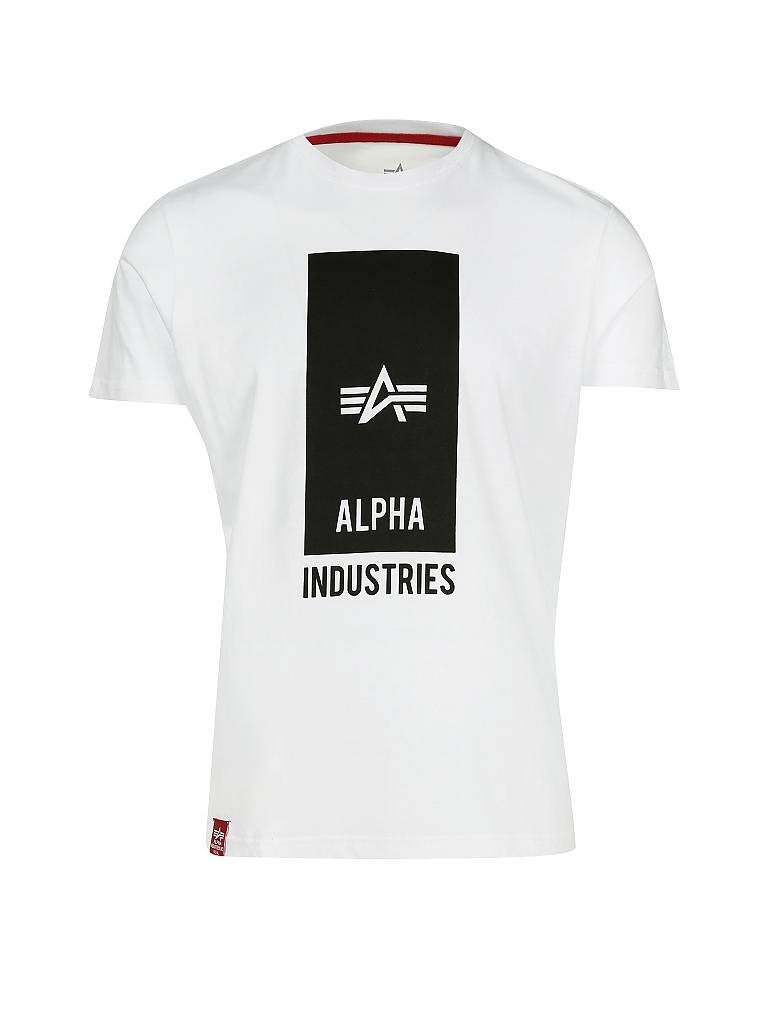 ALPHA INDUSTRIES | T-Shirt  | weiß