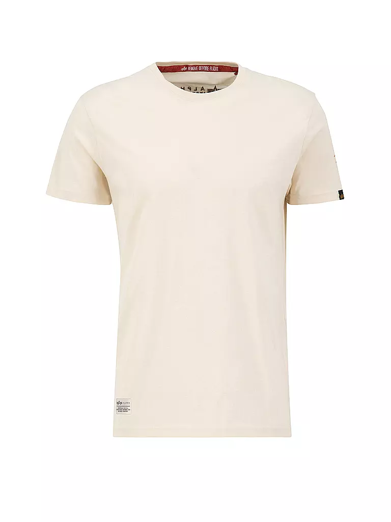 ALPHA INDUSTRIES | T-Shirt DRAGON EMB T | beige