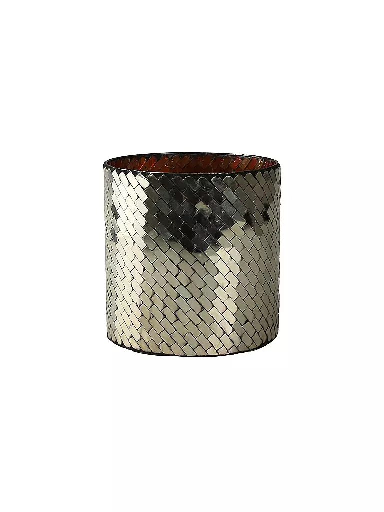 AM DESIGN | Weihnachts Windlicht Mosaik 15cm Gold | gold