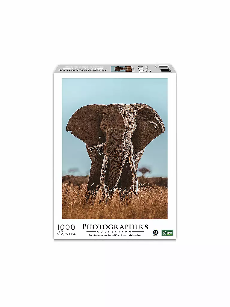 AMBASSADOR | Puzzle - Afrikanischer Elefant 1000 Teile (Donal Boyd) | keine Farbe