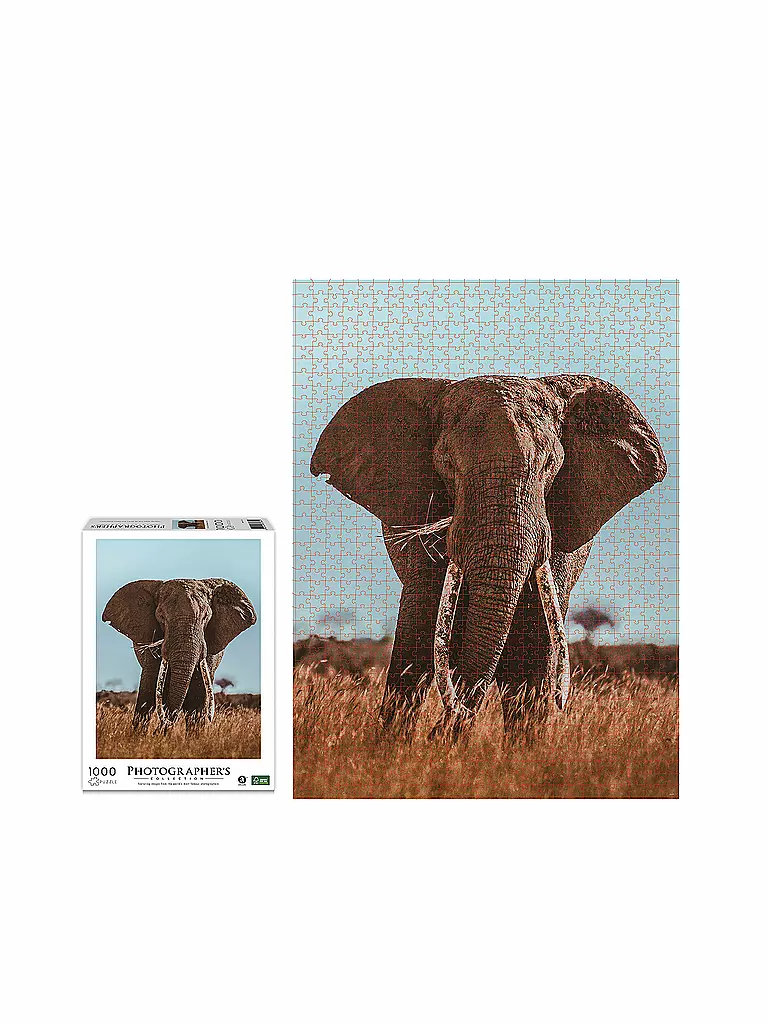 AMBASSADOR | Puzzle - Afrikanischer Elefant 1000 Teile (Donal Boyd) | keine Farbe