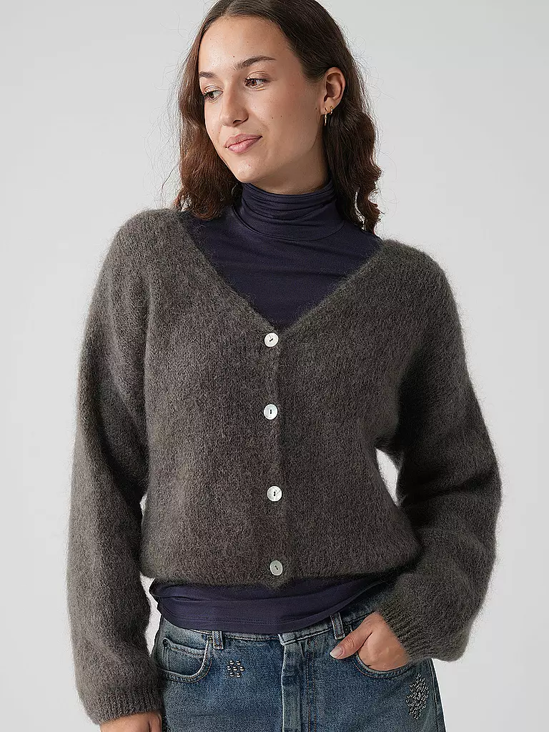 AMERICAN DREAMS | Cardigan Cropped Fit CORNELIA | hellblau