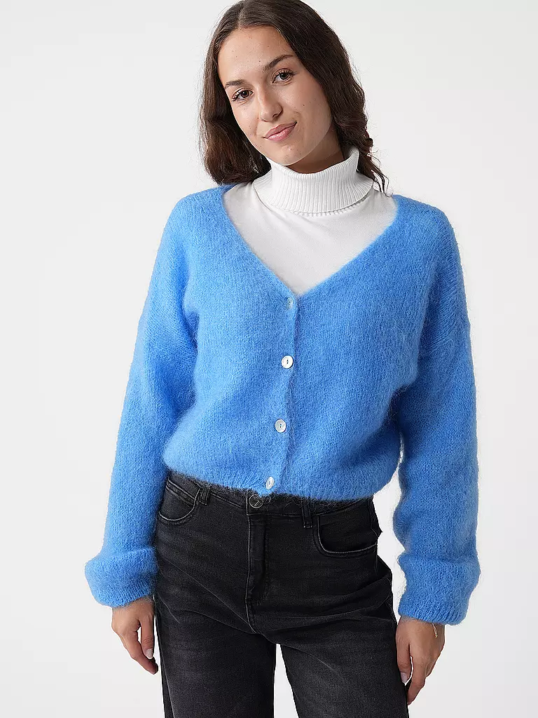 AMERICAN DREAMS | Cardigan Cropped Fit CORNELIA | blau