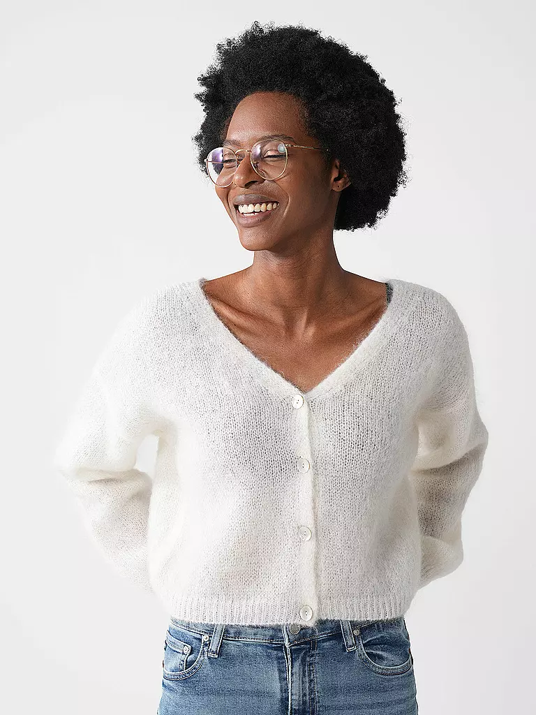 AMERICAN DREAMS | Cardigan Cropped Fit CORNELIA | hellblau