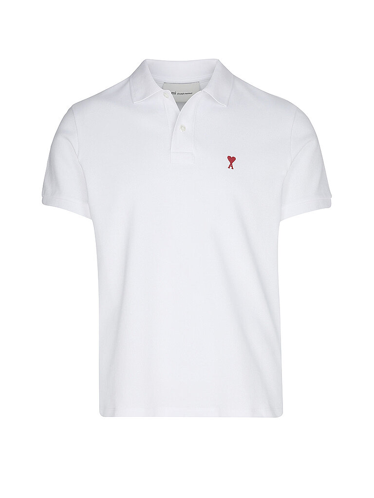 AMI PARIS Poloshirt weiss | S