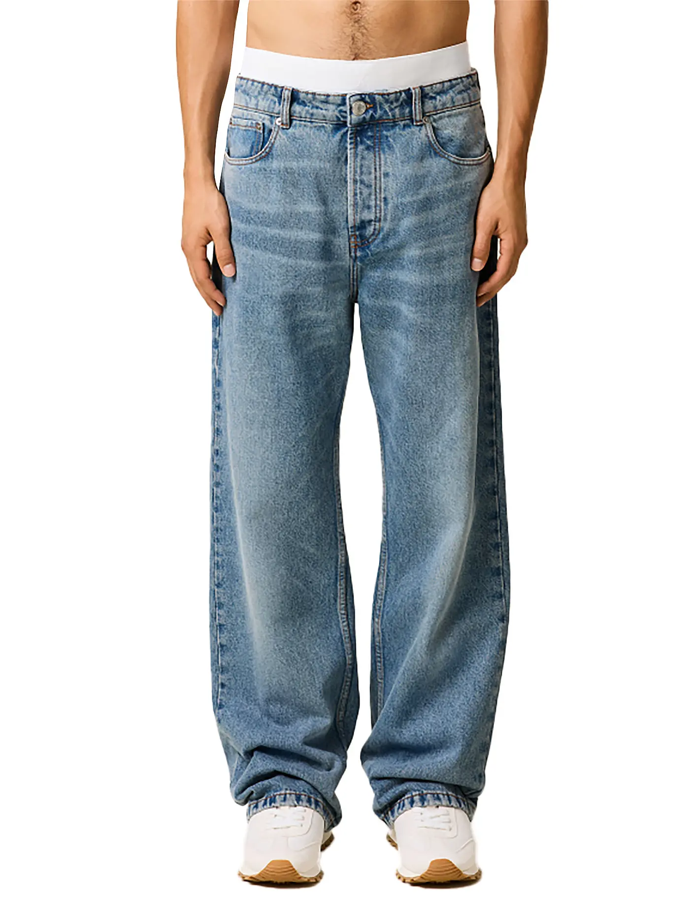 AMI PARIS | Jeans Large Fit  | blau