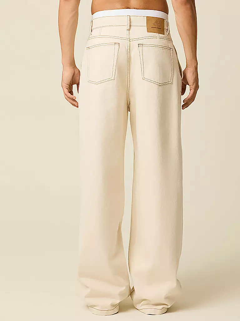 AMI PARIS | Jeans Straight Fit | creme