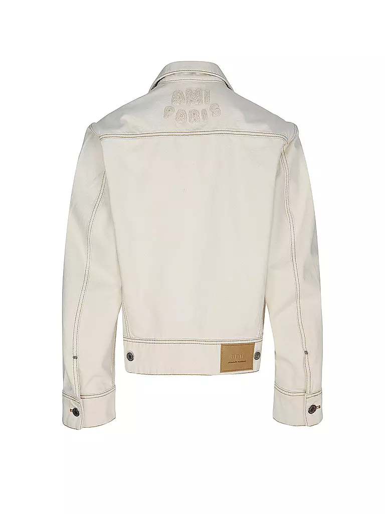 AMI PARIS | Jeansjacke | creme