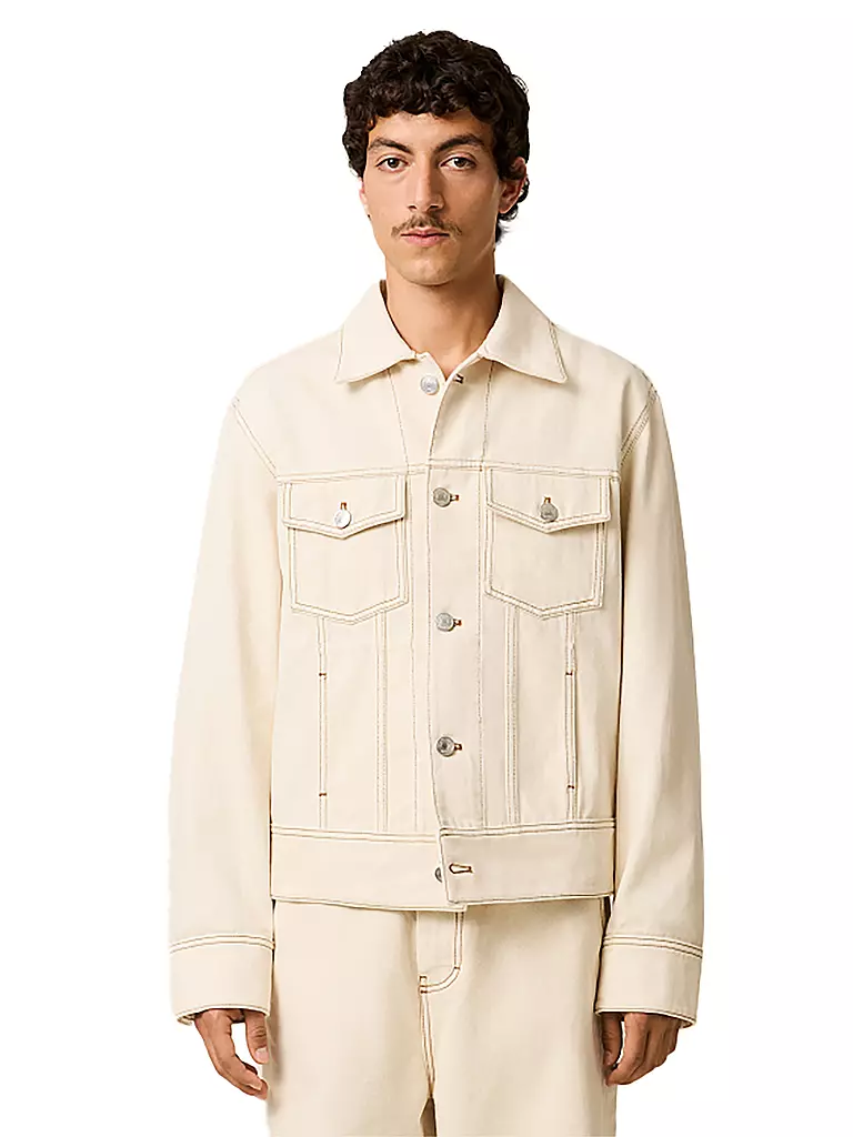 AMI PARIS | Jeansjacke | creme