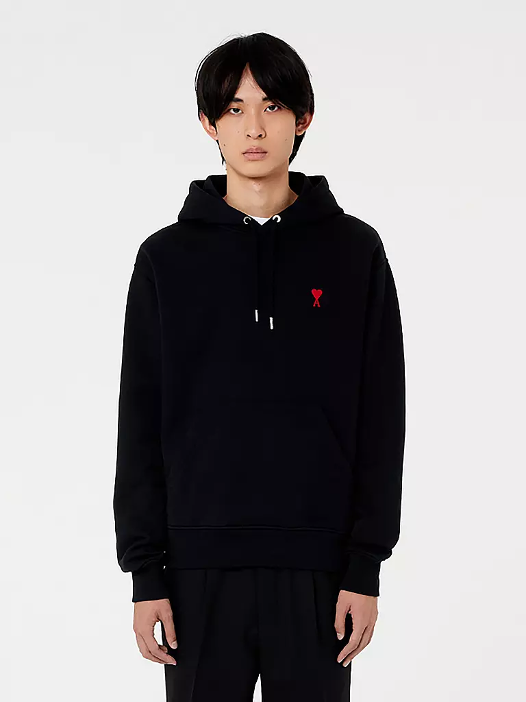 AMI PARIS | Kapuzensweater - Hoodie AMI DE COEEUR | schwarz