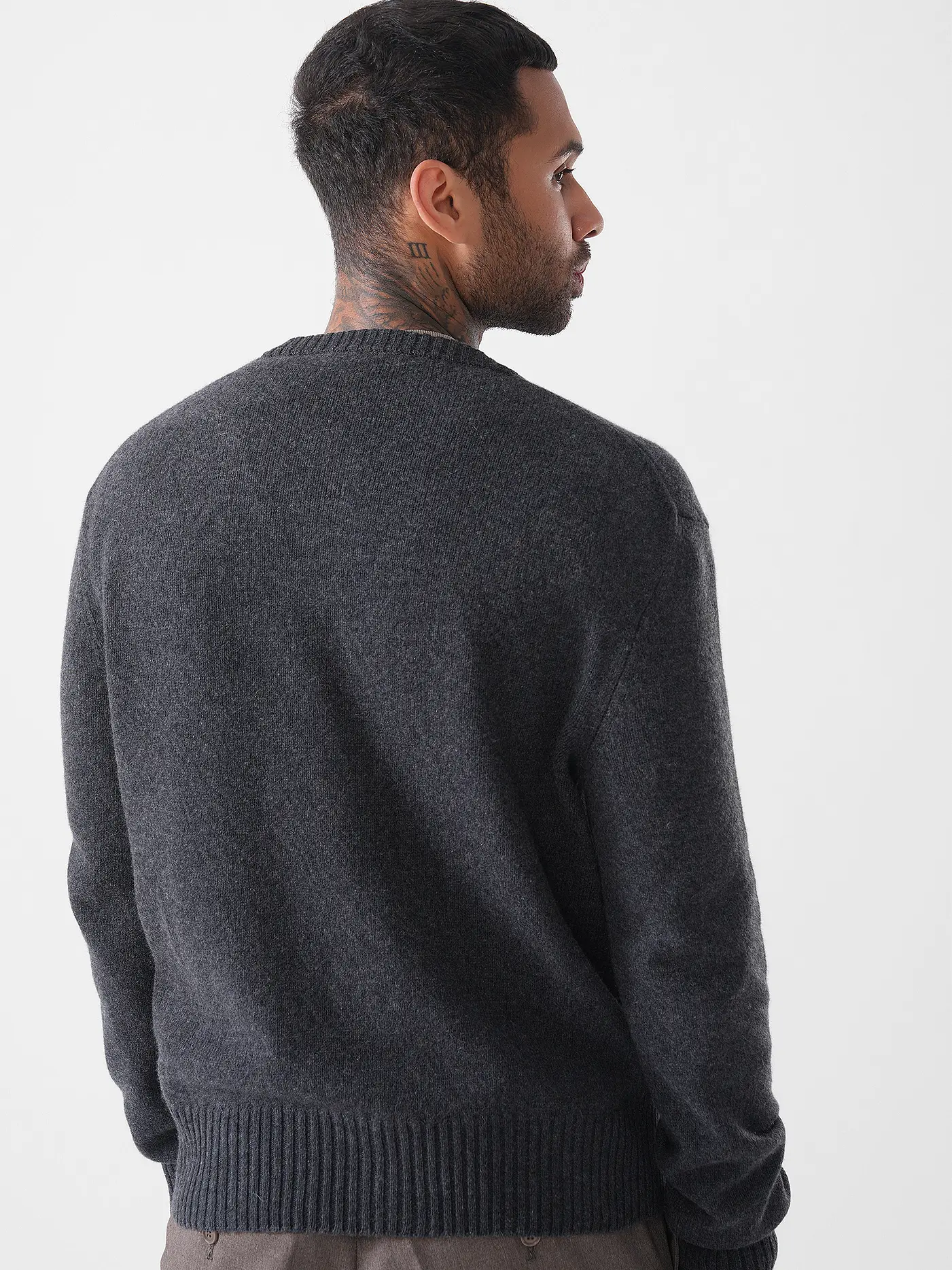 AMI PARIS | Kaschmir Cardigan | grau
