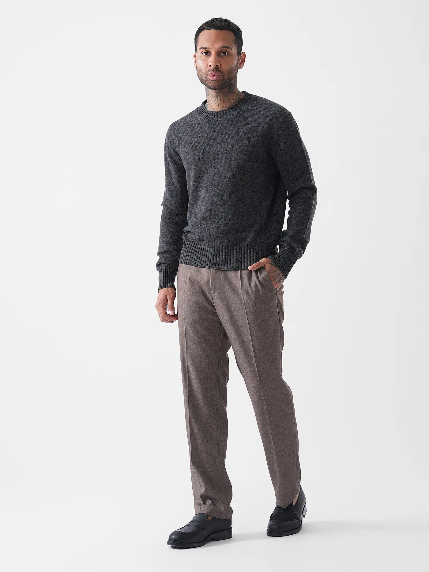 AMI PARIS | Kaschmirpullover | grau