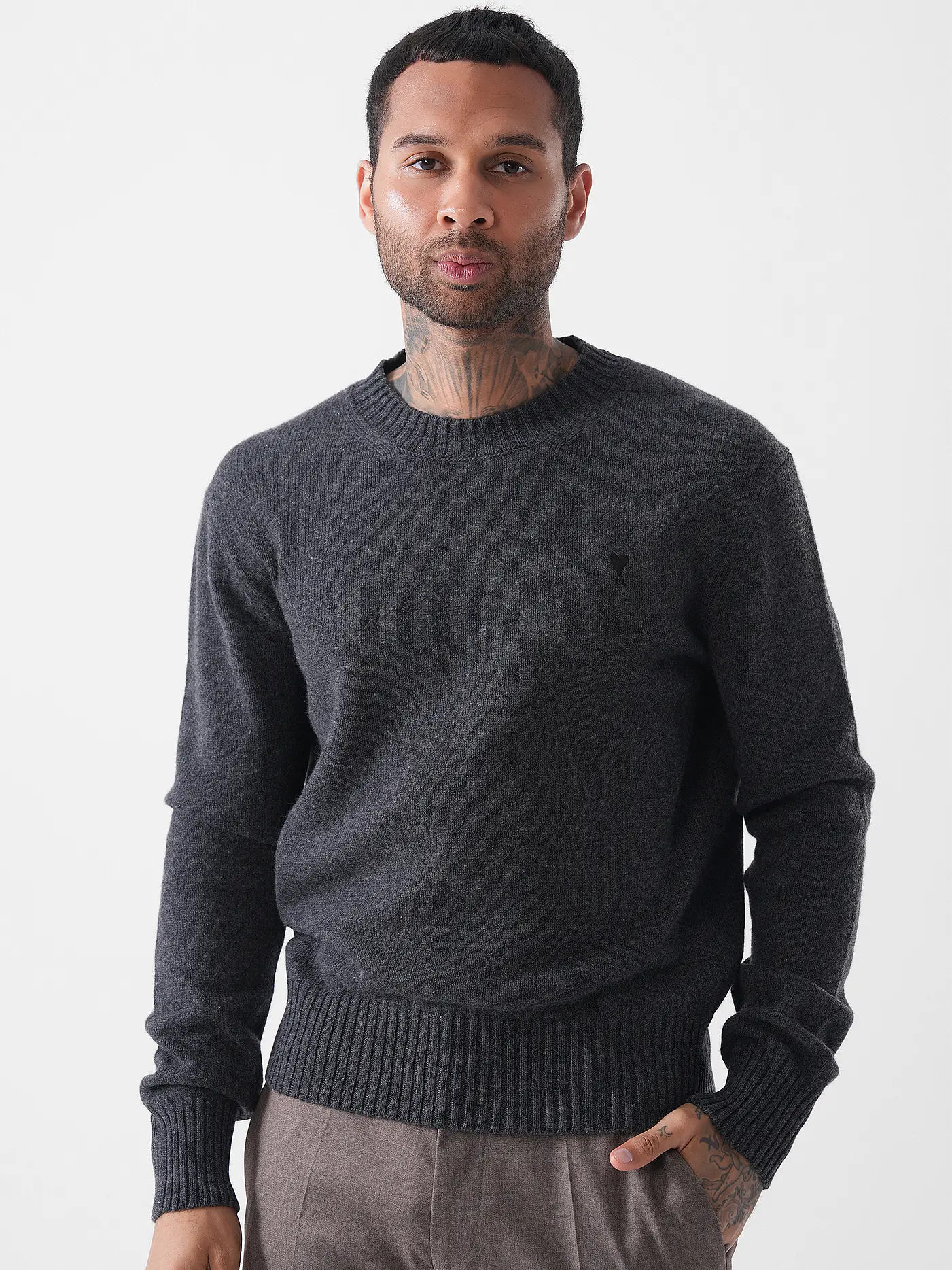 AMI PARIS | Kaschmirpullover | grau