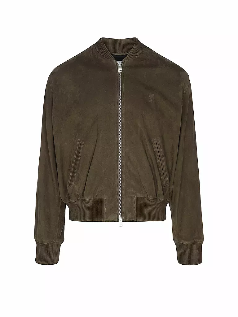 AMI PARIS | Lederjacke  | schwarz