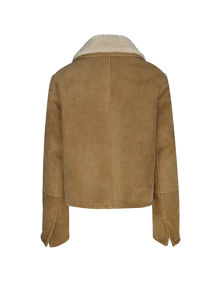 AMI PARIS | Lederjacke | Beige