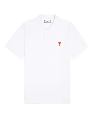 AMI PARIS | Poloshirt Ami De Coeur | weiss