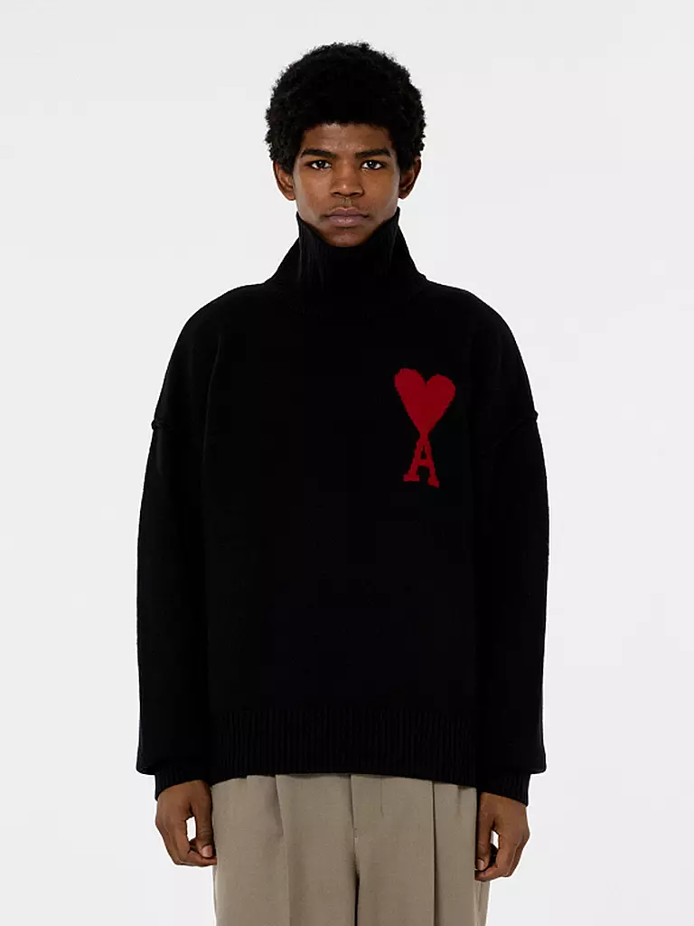 AMI PARIS | Rollkragenpullover | grau