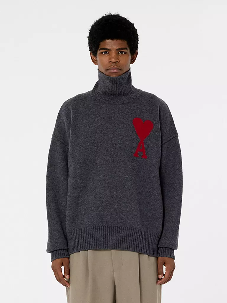 AMI PARIS | Rollkragenpullover | schwarz