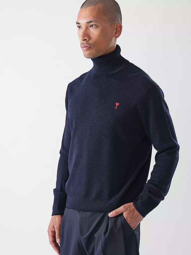 AMI PARIS | Rollkragenpullover | schwarz