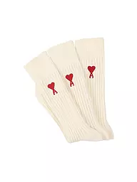 AMI PARIS | Socken 3-er Pkg black | creme