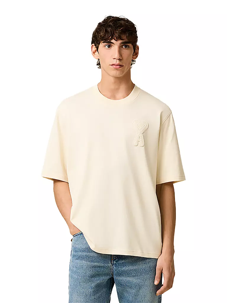 AMI PARIS | T-Shirt  | creme