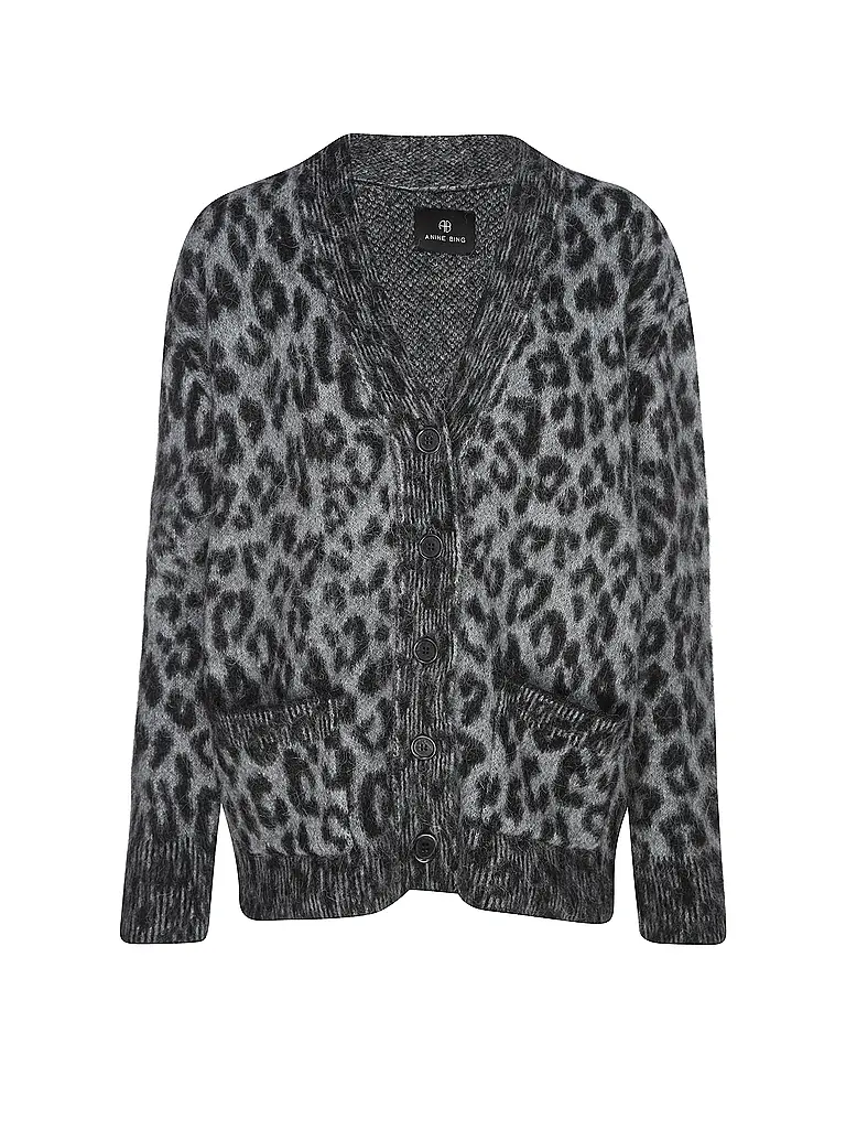 ANINE BING | Cardigan BANK | grau