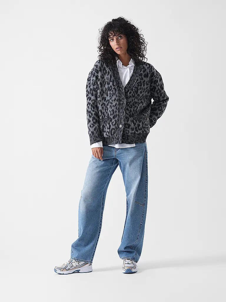 ANINE BING | Cardigan BANK | grau