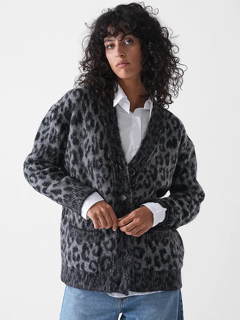 ANINE BING | Cardigan BANK | grau