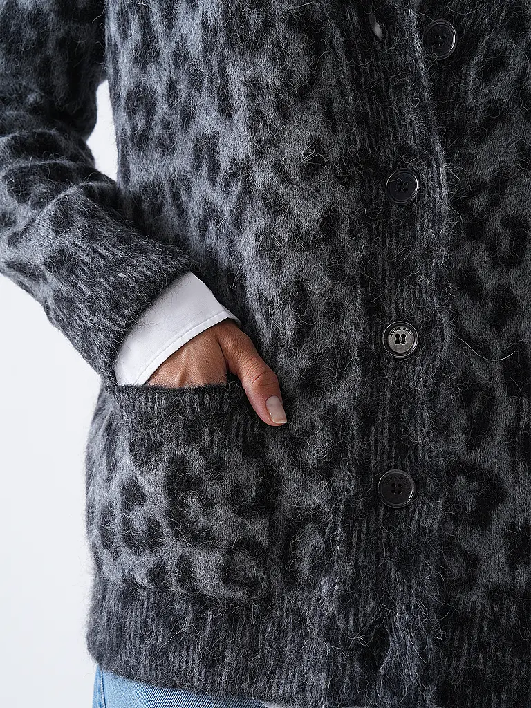 ANINE BING | Cardigan BANK | grau
