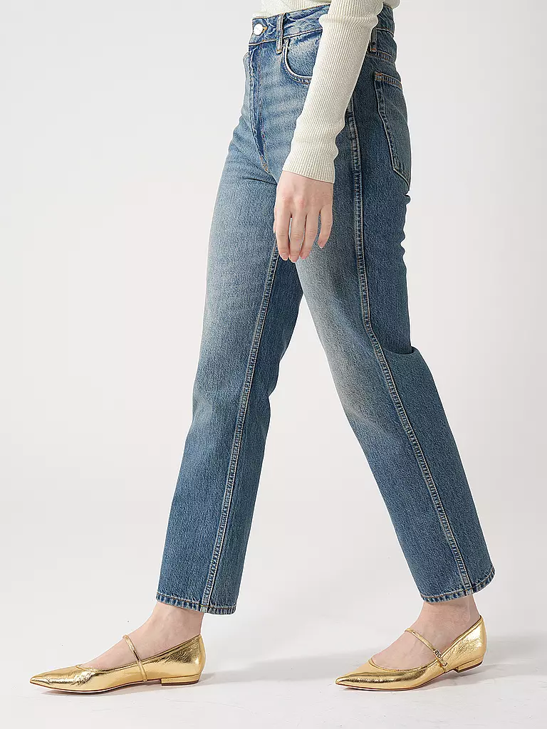 ANINE BING | Jeans Straight Fit  | dunkelblau