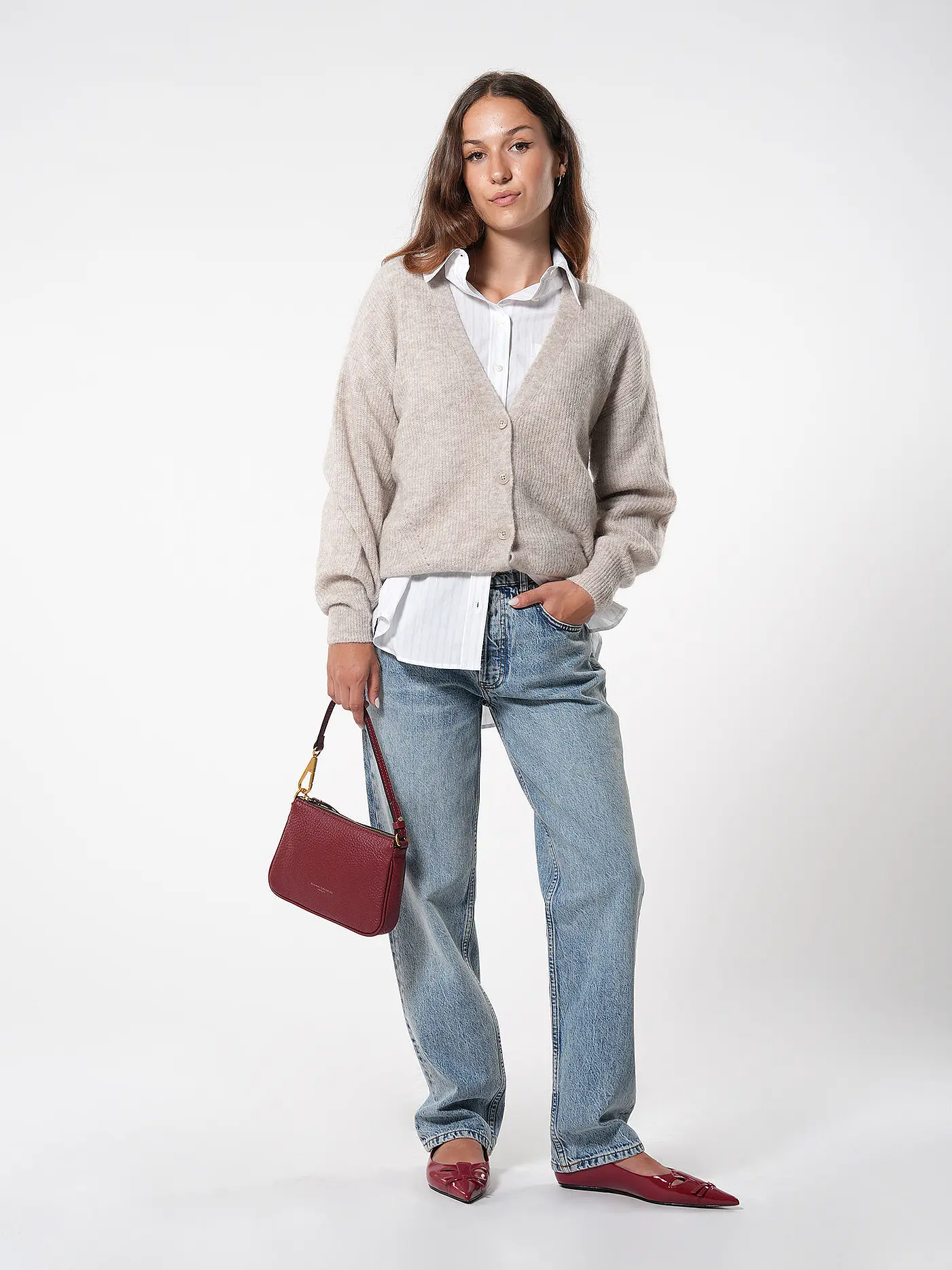 ANINE BING | Jeans Straight Fit BENSON  | blau
