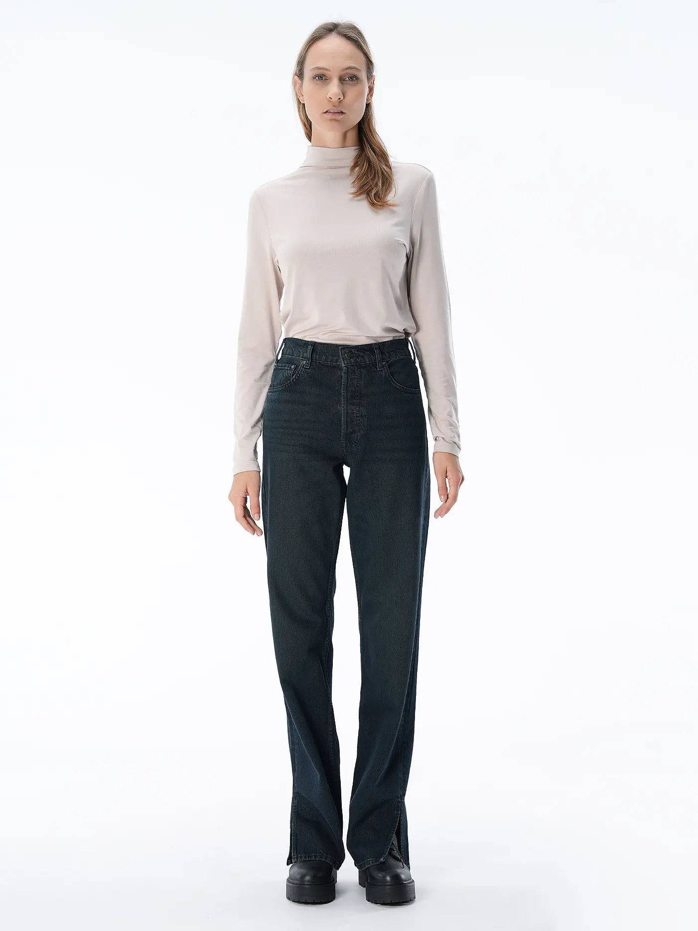 ANINE BING | Jeans Wide Leg ROY | dunkelblau