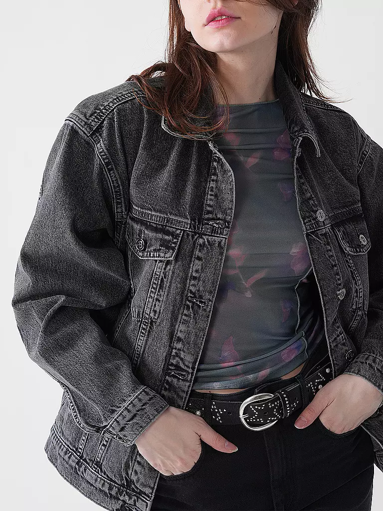 ANINE BING | Jeansjacke RORY | grau