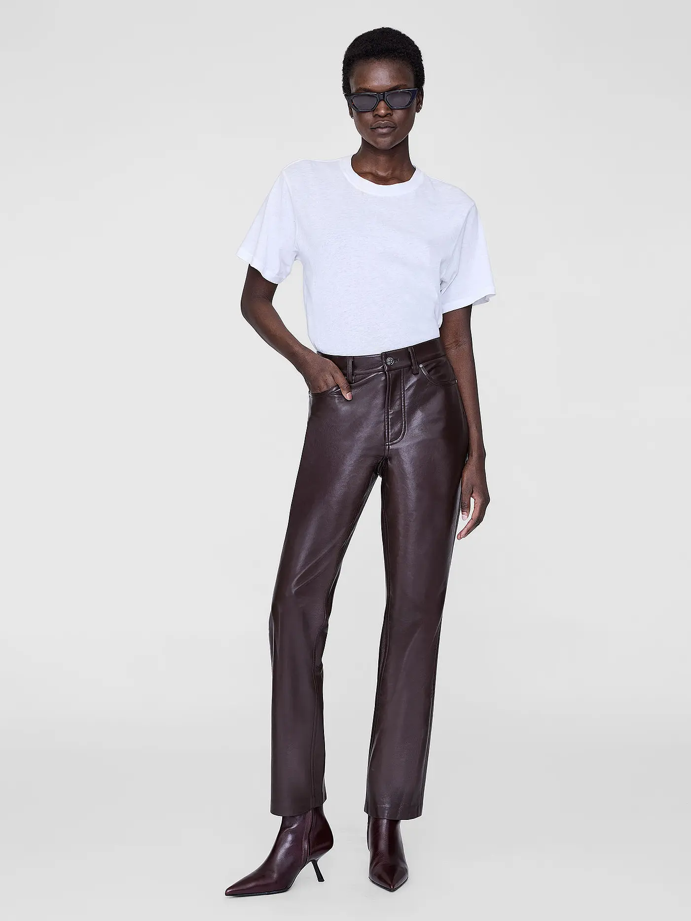 ANINE BING | Lederhose BRUNO | braun