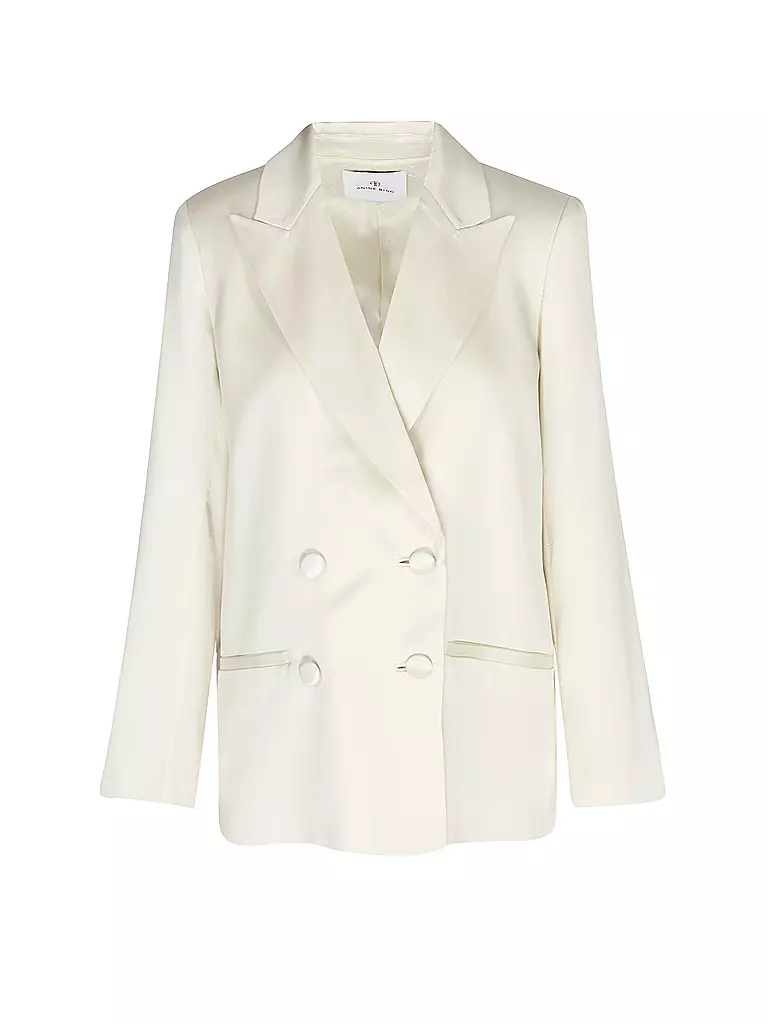 ANINE BING | Seidenblazer | creme