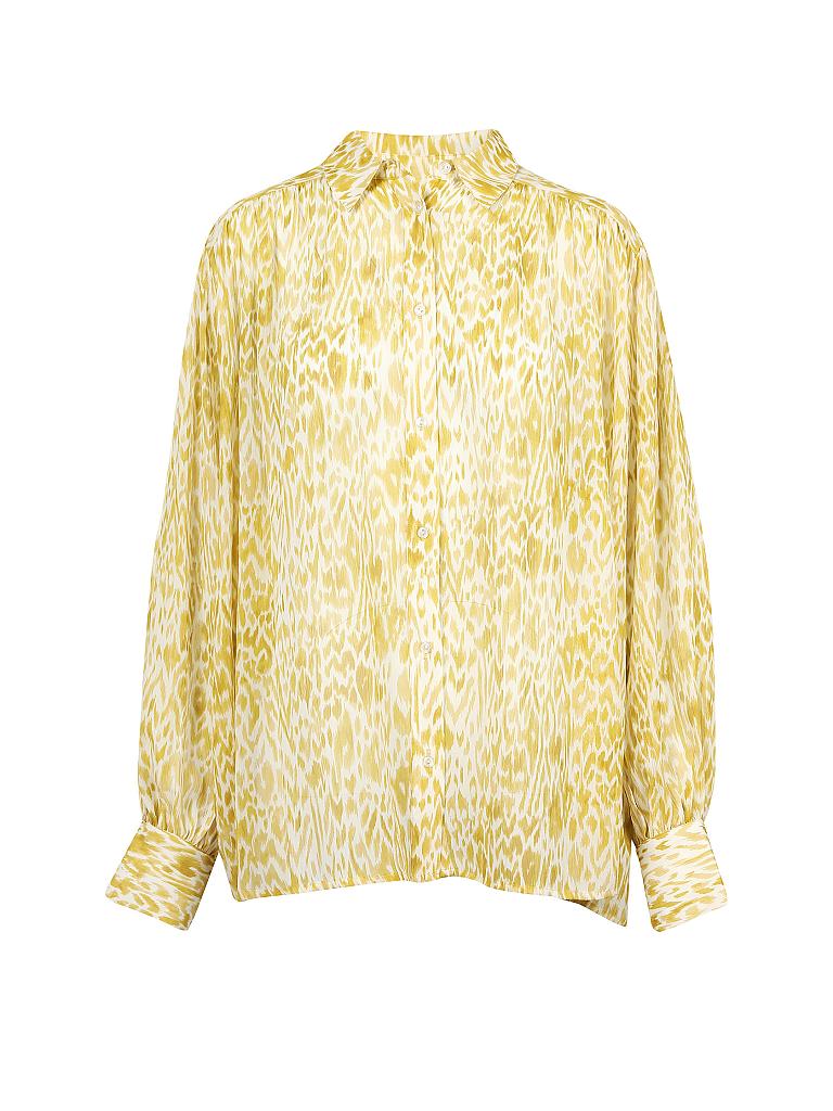 ANINE BING | Seidenbluse " Caleb " | gelb