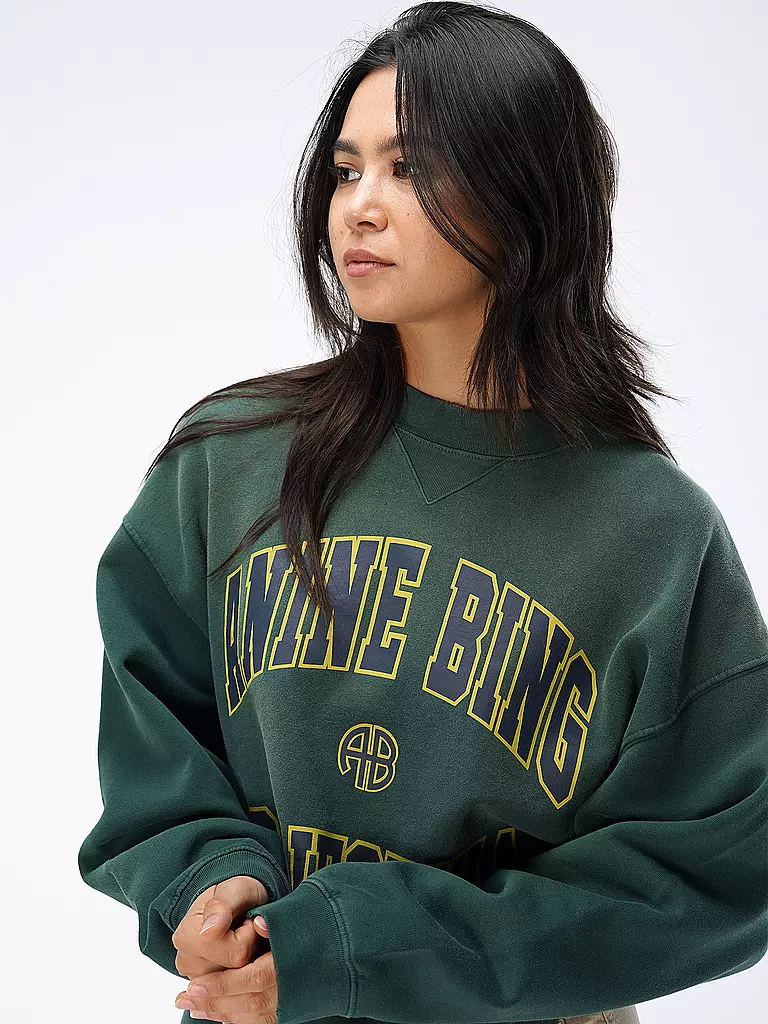 ANINE BING | Sweater CALIFORNIA | dunkelgrün