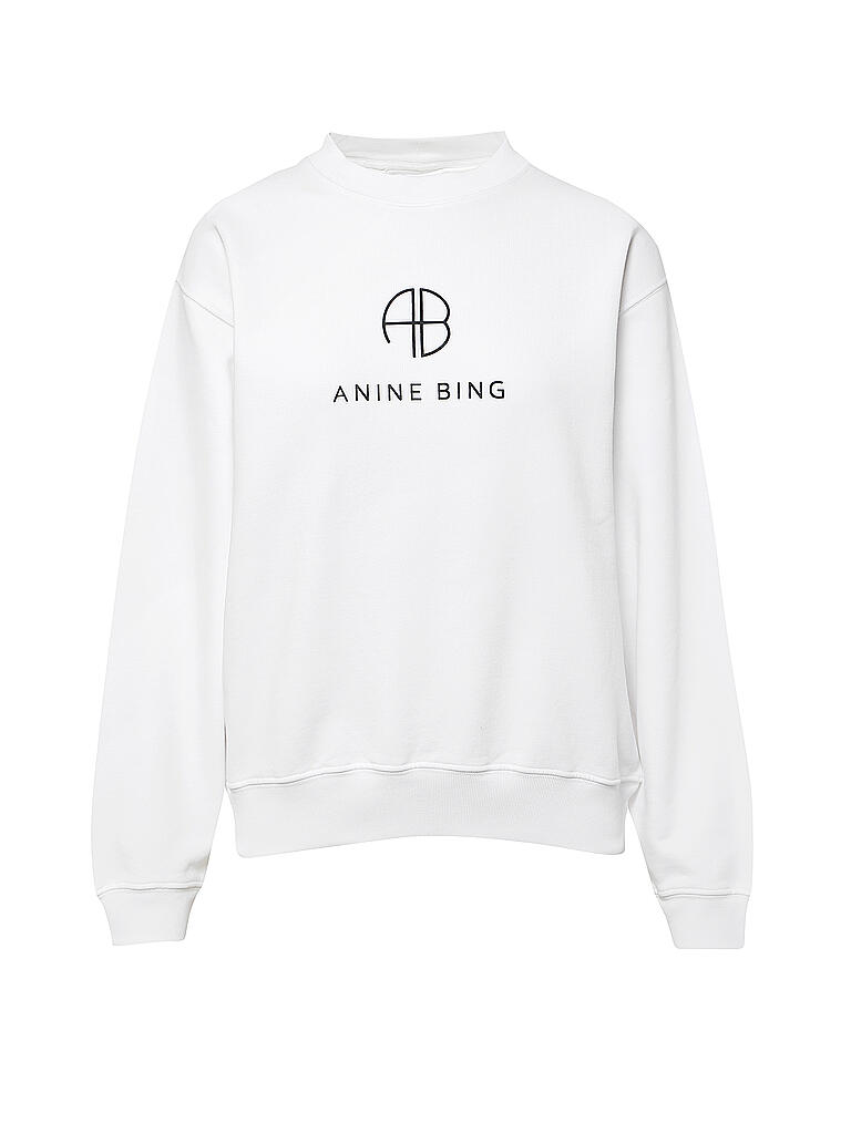 ANINE BING | Sweater Ramona Monogram | weiß