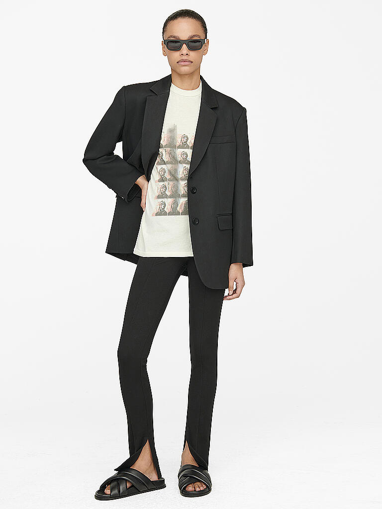 ANINE BING | T Shirt Hudson Tee | weiß