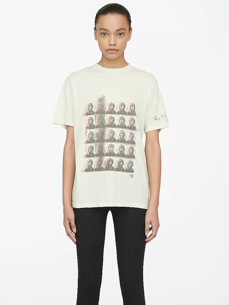 ANINE BING | T Shirt Hudson Tee | weiß
