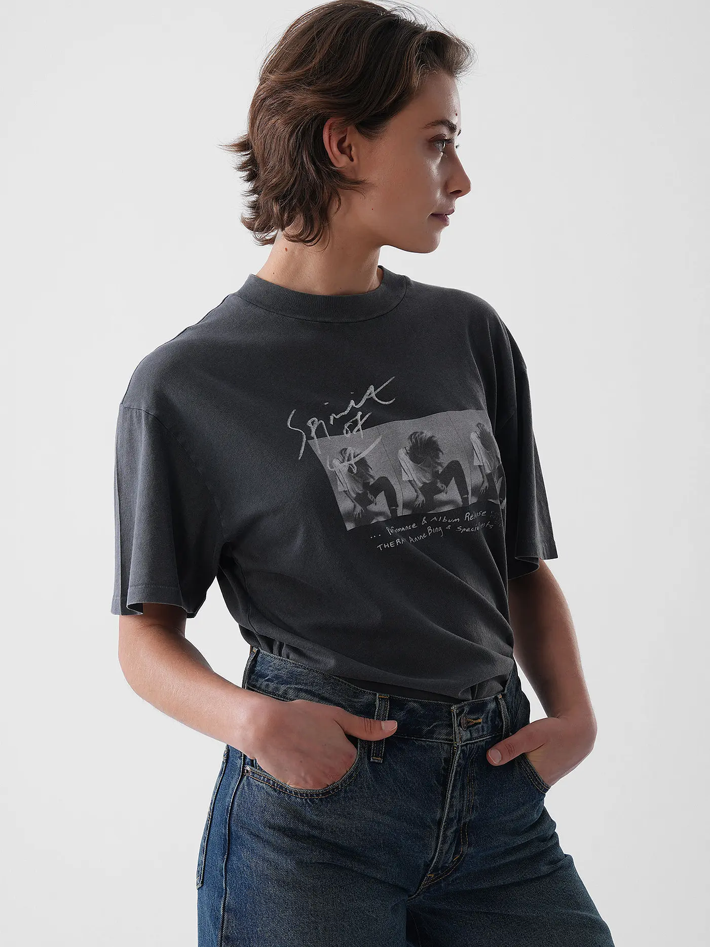 ANINE BING | T-Shirt ASHTON | schwarz
