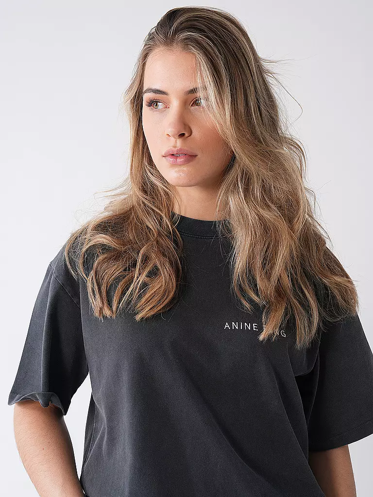 ANINE BING | T-Shirt KENT TEE TWISTED SNAKE | schwarz