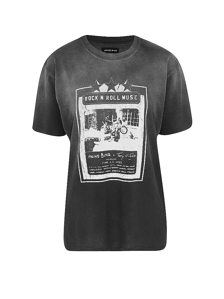 ANINE BING | T-Shirt LILI TEE AB X TO X ROLLING STONES | schwarz