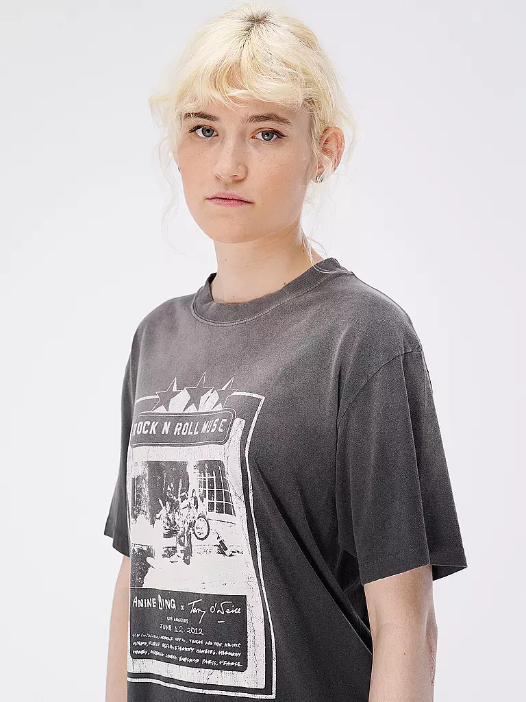ANINE BING | T-Shirt LILI TEE AB X TO X ROLLING STONES | schwarz