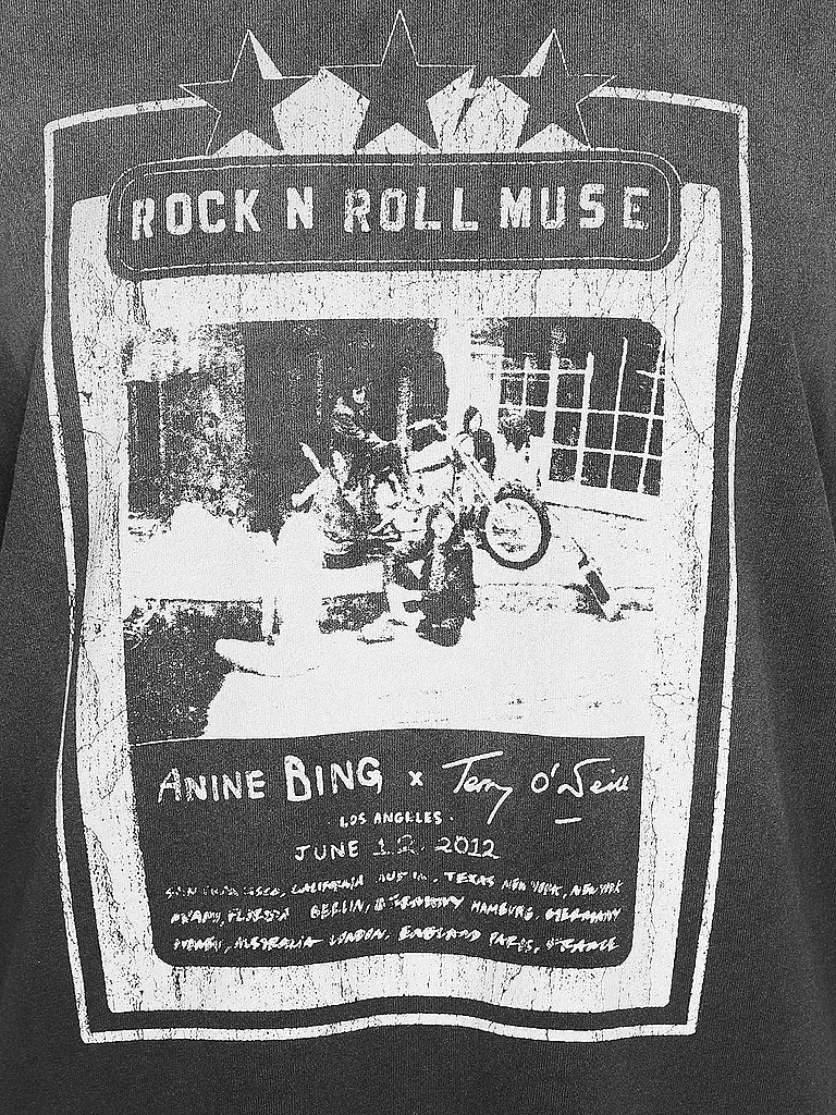 ANINE BING | T-Shirt LILI TEE AB X TO X ROLLING STONES | schwarz