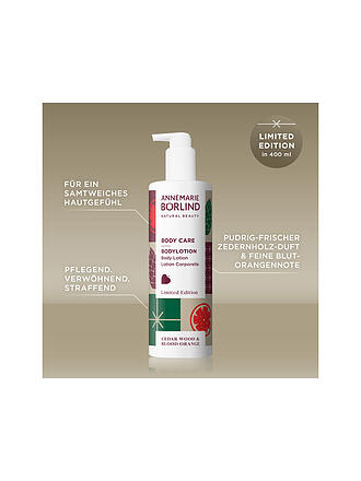 ANNEMARIE BÖRLIND | Bodylotion Legno di Cedro & Arancia Sanguinella 400ml