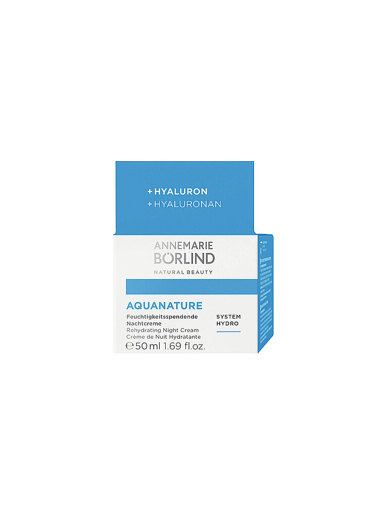 ANNEMARIE BÖRLIND AQUANATURE Feuchtigkeitsspendende Nachtcreme 50 ml